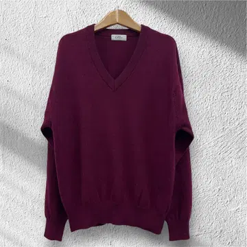 TOKYO CROSS 캐시미어 100% 니트 스웨터 엔지 V넥