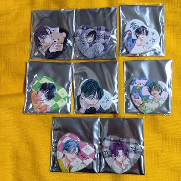 봄의 폭풍과 몬스터 아마미 카야 하트형 캐릭터 배지 컬렉션 전 8종
