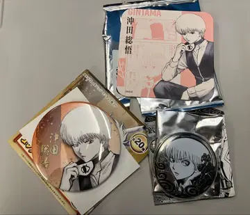 은혼 은혼전 오키타 소고 세트 캔뱃지 코스터