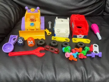 조립 DIY 나사나사 체인지! 일하는 탈것 호빵맨