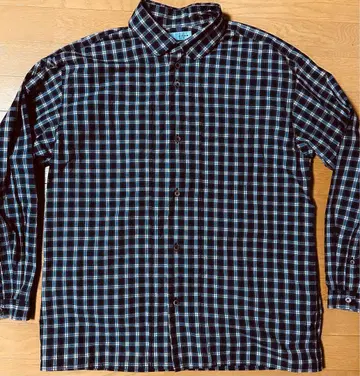 nisica 니시카 라운드 칼라 셔츠 체크 XL