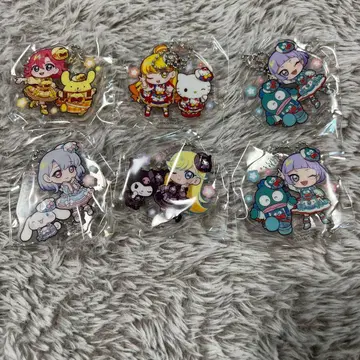 아이프리 산리오 콜라보 아크릴 키링 6개 세트