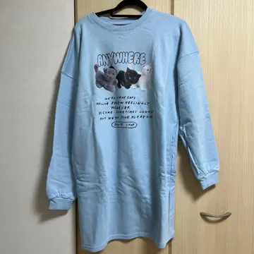 Candy Stripper 고양이 맨투맨 원피스