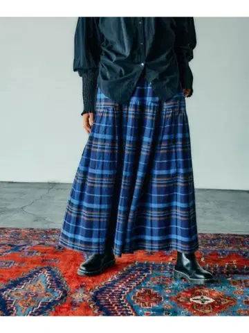 niko and [MODE NORM CORE] 코튼 염축 체크 팬츠