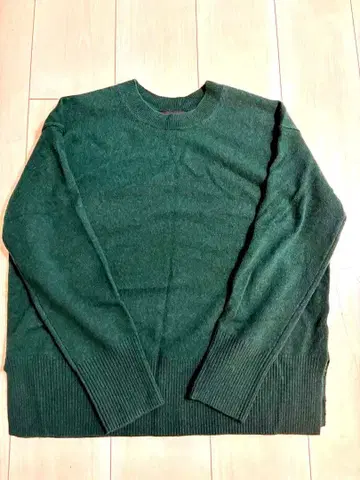 BANANA REPUBLIC 메리노 캐시미어 블렌드 스웨터 S 그린