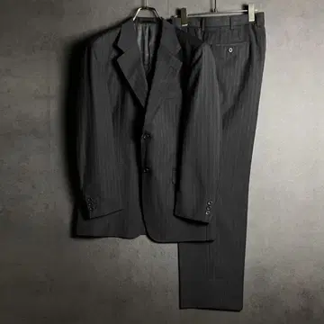 컨디션 최상 Guy Laroche 고급 울 스트라이프 수트 XL