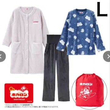 L [ 새상품 ] 해피 백 호카론 룸웨어 자켓 복조리 복슬복슬