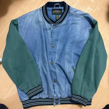 CAMBRIDGE CLASSICS 데님 바시티 자켓 L 사이즈