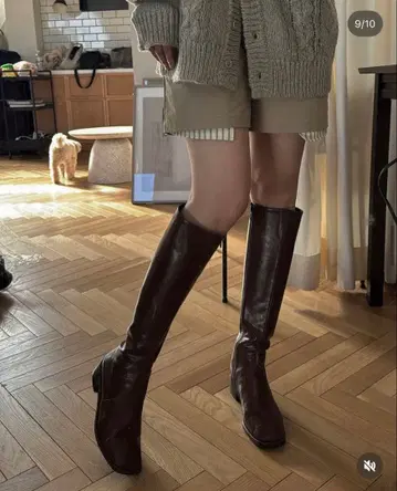 slender side zip long boots