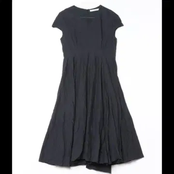 새상품급 마리하 봄의 달 드레스 다크 네이비 반팔 롱 원피스