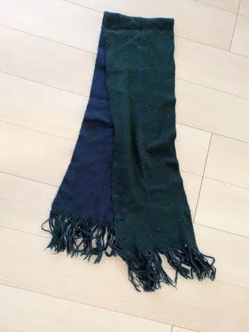 MACKDADDY 맥다디 울 혼방 체크 머플러 일본제