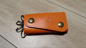 미사용) IL BISONTE 가죽 키케이스, 천연 가죽