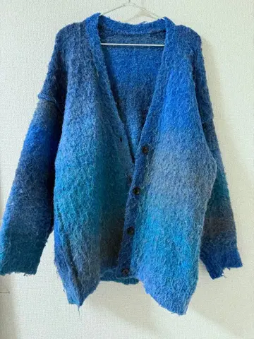 MAISON SPECIAL 그라데이션 블루 가디건 M