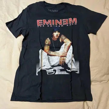 Eminem 프린트 T셔츠 블랙