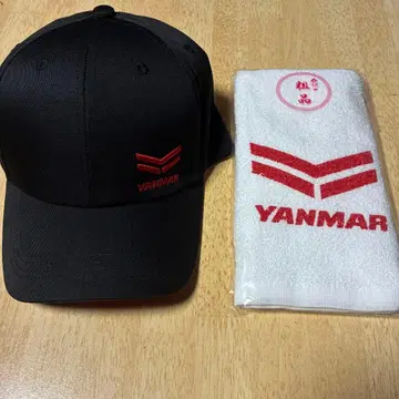 YANMAR 블랙 캡과 타월 세트 미사용 새상품