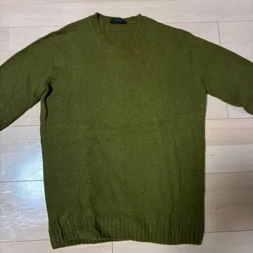 새상품급 ] ZANONE ( 자노네 ) 미들 게이지 니트 그린