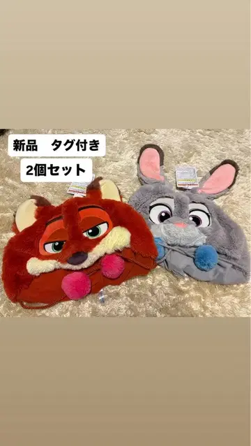 택 포함 새상품 닉 주디 팬캡 2개 디즈니 주토피아