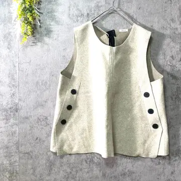 레인 베스트 지레 노카라 리본 레이어드 룩 내추럴 한국제