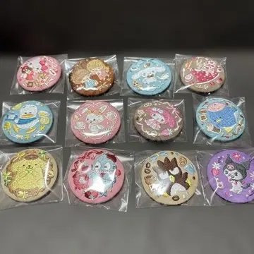 산리오 자수 캔 배지 키키라라, 한교동, 시나모롤, 마이멜로디