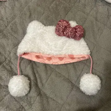 USJ 헬로키티 폼폼 포함 햇