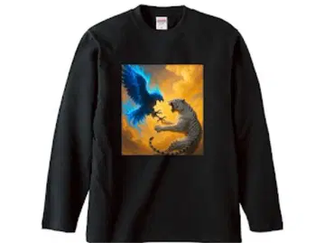 115 래글런 슬리브 맨투맨 파일 안감 믹스 독수리와 호랑이