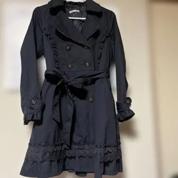 axes femme 프릴 W 버튼 코트 페어리 걸리시 청순