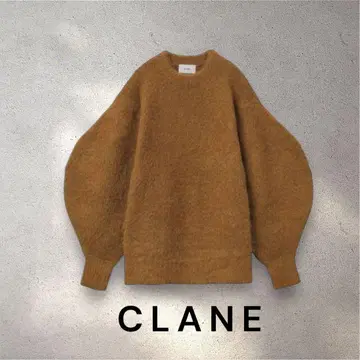 택 포함 미사용 새상품 CLANE 벌룬 슬리브 니트