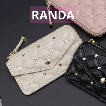 RANDA 하트 파츠 퀼팅 프래그먼트 케이스 아이보리
