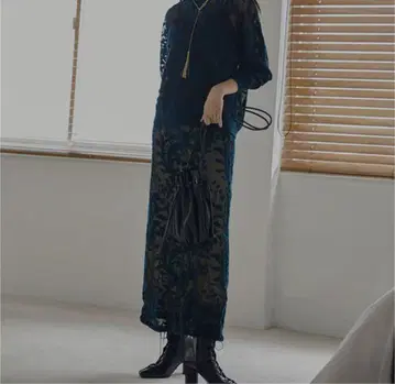 AMERI DEVORER FLOWER SHEER SKIRT