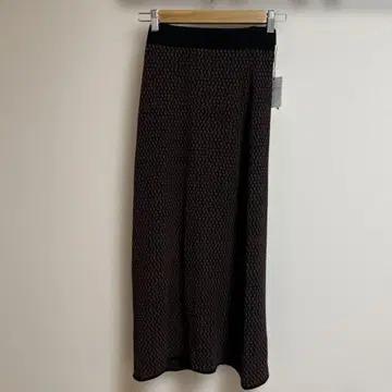 OPAQUE.CLIP 다크 브라운 롱 스커트 38/M