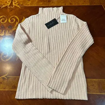 랄프 로렌, 하이넥 코튼 스웨터, L 사이즈, 미사용 택 포함.