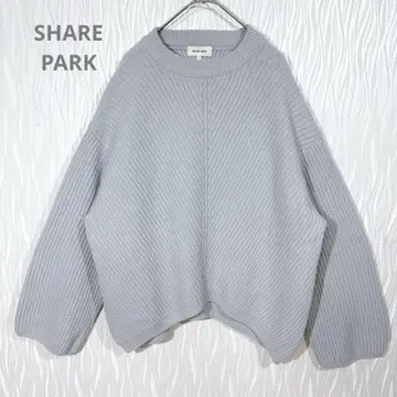 (쉐어 파크) 울 캐시미어 하찌 니트 스웨터 루즈핏 온워드