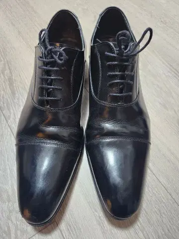 REGAL 블랙 드레스 신발 캡토