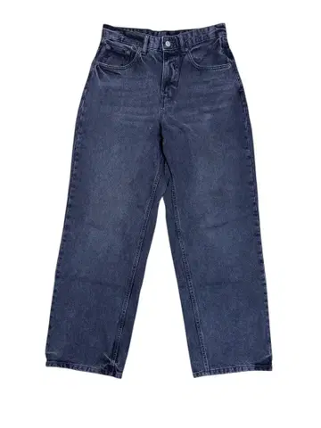 ZARA 다크 그레이 배기 데님