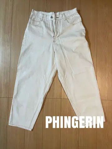 PHINGERIN 화이트 데님 팬츠