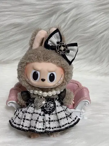 러브럽 원피스, 목걸이, 헤어 리본 (3종 세트)