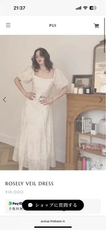 ROSILY VEIL DRESS 반팔 롱 원피스