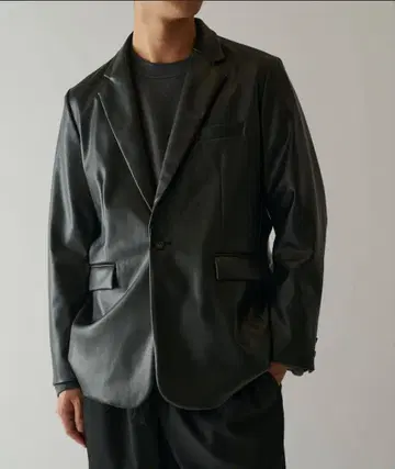 Lui's 합성 가죽 1B 자켓