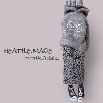 22cm 인형 의류 로고 후드티