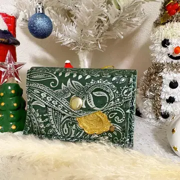 천연 가죽 3단 폴더형 지갑 미니 지갑 지갑 핸드메이드 가죽 가죽 공예