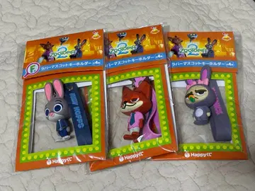 주토피아2 Happy 복권 F상 러버 마스코트 키링 3종 세트