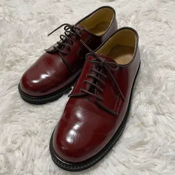 KENFORD 켄포드 버건디 가죽 레이스업 슈즈