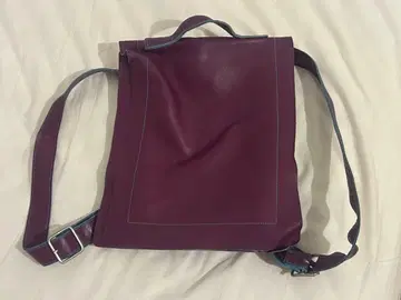 MASAKI MATSUSHIMA 퍼플 가죽 백