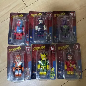 BE@RBRICK 스파이더맨 해피 복권 1번 6체 세트