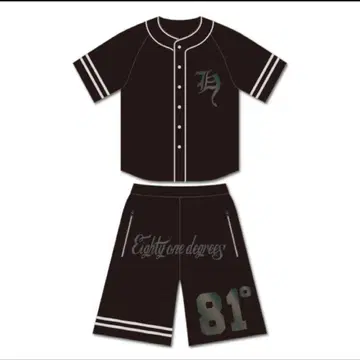 HYDE 야구 셔츠 셋업 + 리스트 밴드