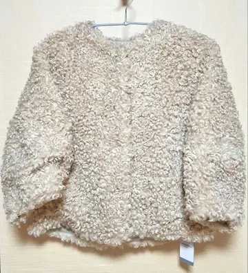 새상품 IENA TISSAVEL 퍼 블루종 내추럴