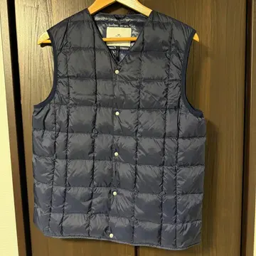 TAION 이너 다운 베스트 M 네이비 맨즈 멜로즈 타이온