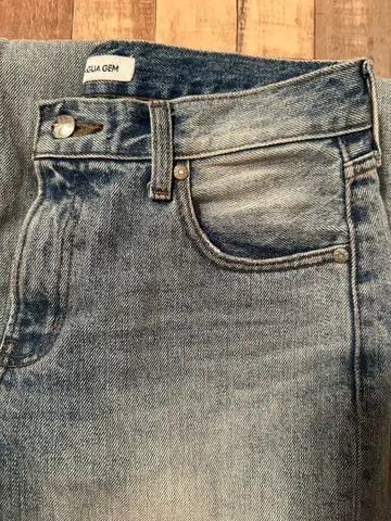 LAGUA GEM 로우라이즈 스트레이트 데님