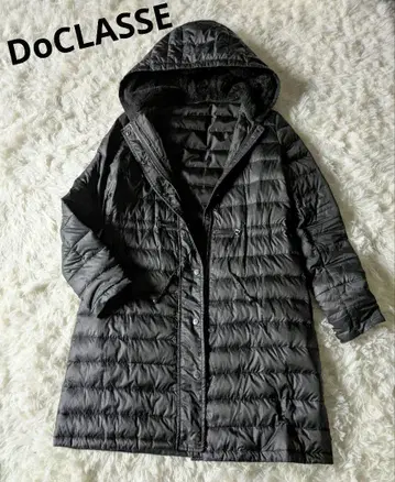 DoCLASSE 두클라쎄 보아 후드 부착 스타일업 롱 다운 코트