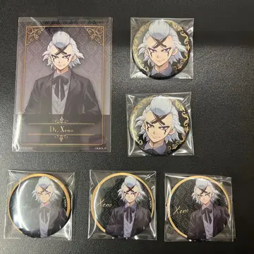 점프 페스타 Dr.Stone 캔뱃지 브로마이드 제노 블랙 슈트